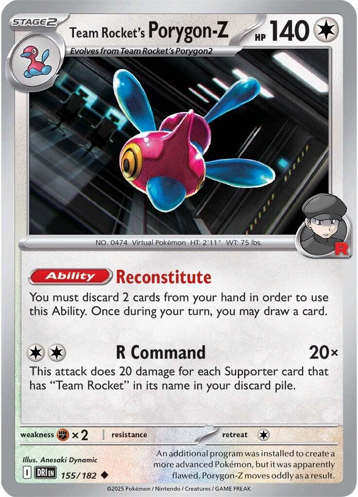 Team Rocket's Porygon-Z (155/182) [Scarlet & Violet: Destined Rivals] | Anubis Games and Hobby