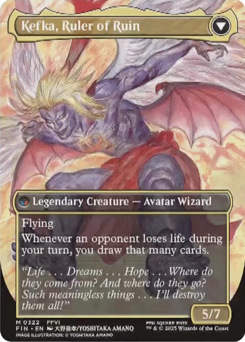 Kefka, Court Mage // Kefka, Ruler of Ruin (Borderless) (0322) [FINAL FANTASY] | Anubis Games and Hobby