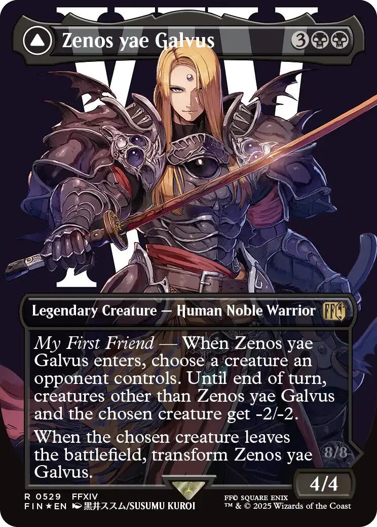 Zenos yae Galvus // Shinryu, Transcendent Rival (Borderless) (Surge Foil) [FINAL FANTASY] | Anubis Games and Hobby