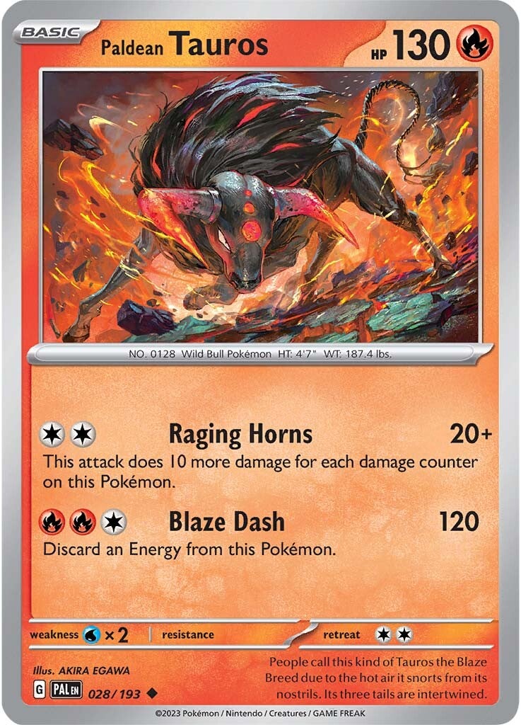 Paldean Tauros (028/193) [Scarlet & Violet: Paldea Evolved] | Anubis Games and Hobby