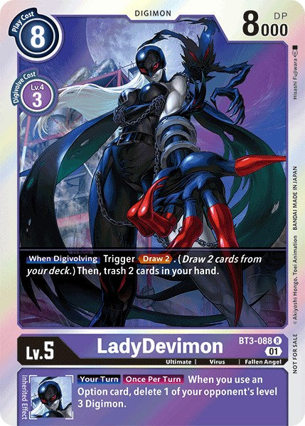 LadyDevimon [BT3-088] (Official Tournament Pack Vol.4) [Release Special Booster Promos] | Anubis Games and Hobby