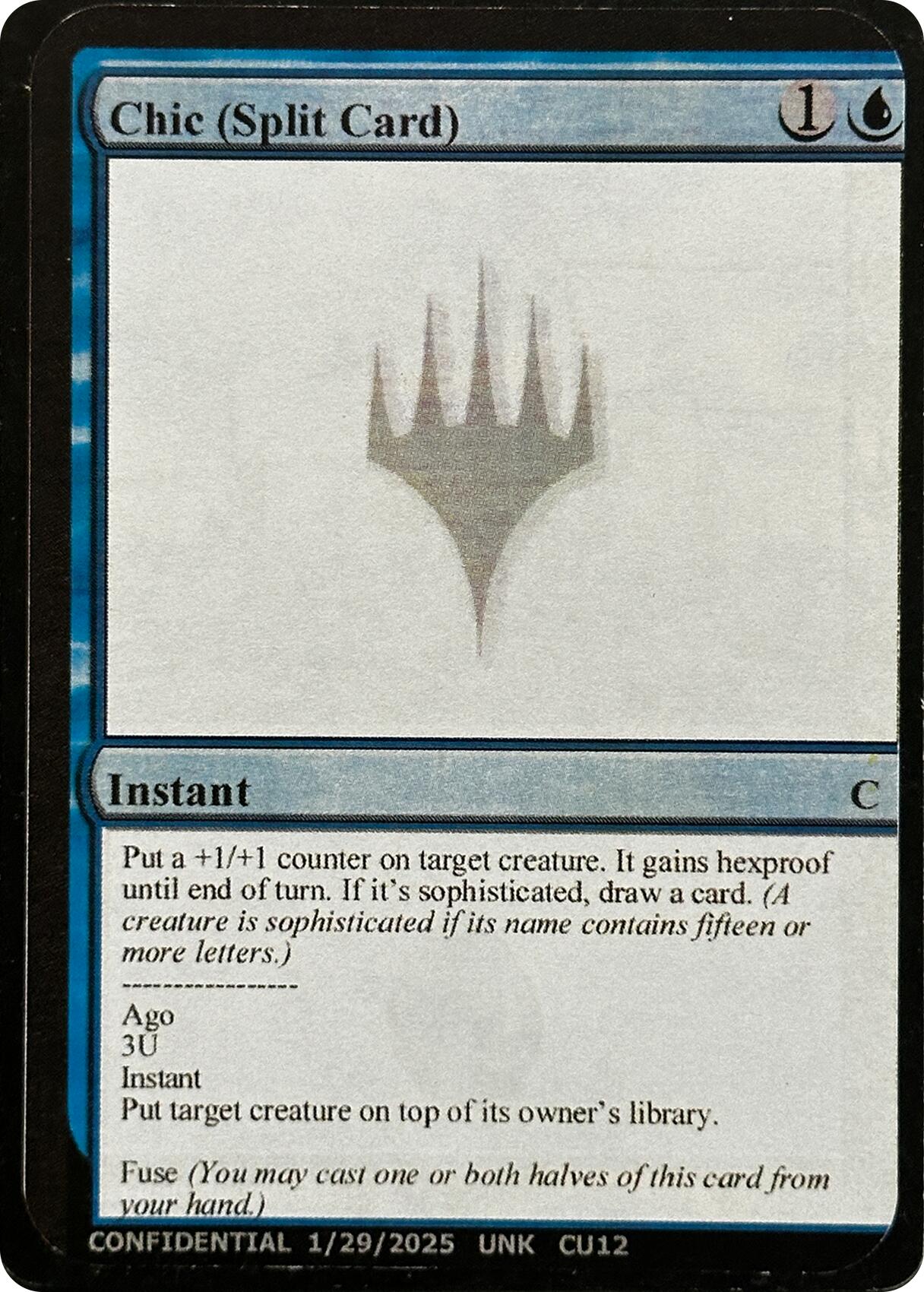 Chic (Split Card) [Unknown Event] | Anubis Games and Hobby