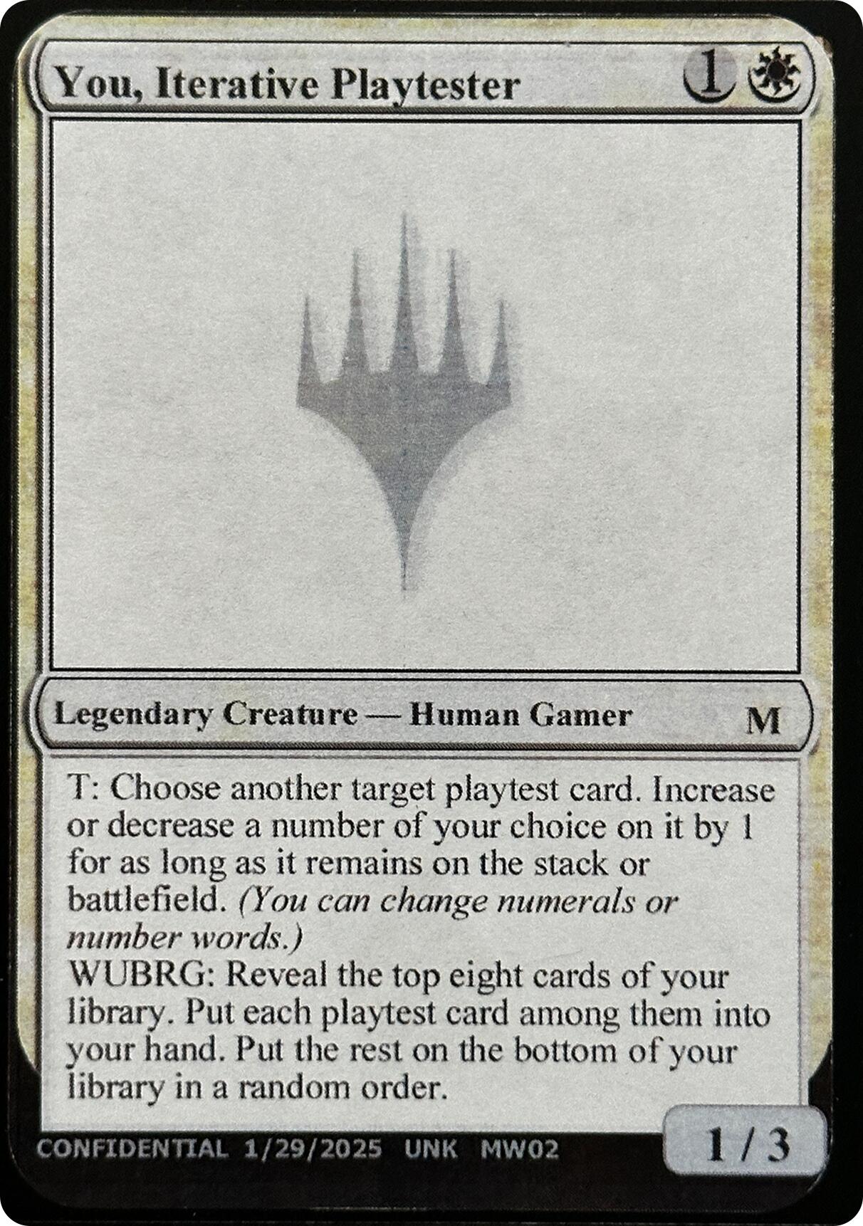 You, Iterative Playtester [Unknown Event] | Anubis Games and Hobby