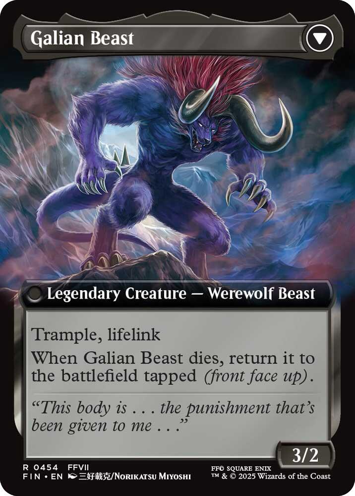 Vincent Valentine // Galian Beast (Extended Art) [FINAL FANTASY] | Anubis Games and Hobby