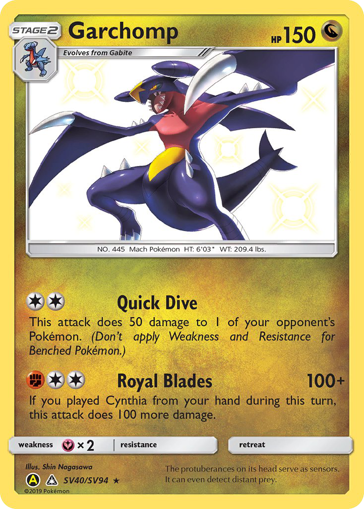 Garchomp (SV40/SV94) [Sun & Moon: Hidden Fates - Shiny Vault] | Anubis Games and Hobby