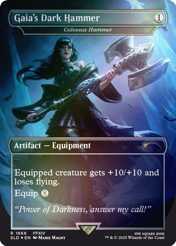 Gaia's Dark Hammer - Colossus Hammer (Rainbow Foil) [Secret Lair Drop Series] | Anubis Games and Hobby