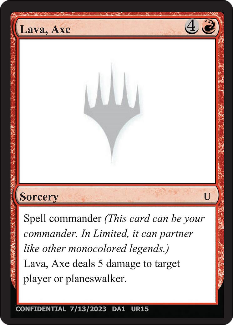 Lava, Axe [Mystery Booster] | Anubis Games and Hobby