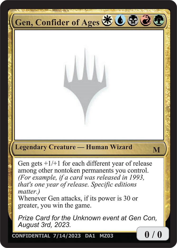 Gen, Confider of Ages [Mystery Booster] | Anubis Games and Hobby