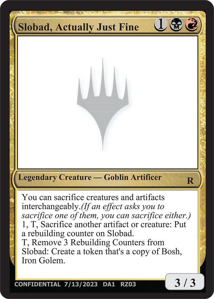 Slobad, Actually Just Fine [Mystery Booster] | Anubis Games and Hobby