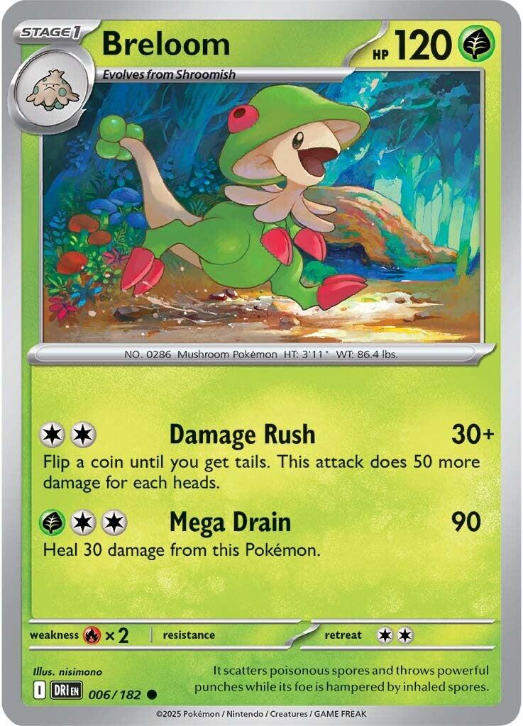 Breloom (006/182) [Scarlet & Violet: Destined Rivals] | Anubis Games and Hobby