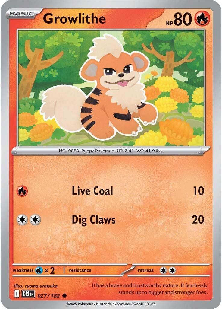 Growlithe (027/182) [Scarlet & Violet: Destined Rivals] | Anubis Games and Hobby