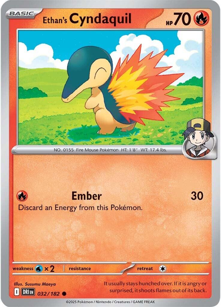 Ethan's Cyndaquil (032/182) [Scarlet & Violet: Destined Rivals] | Anubis Games and Hobby