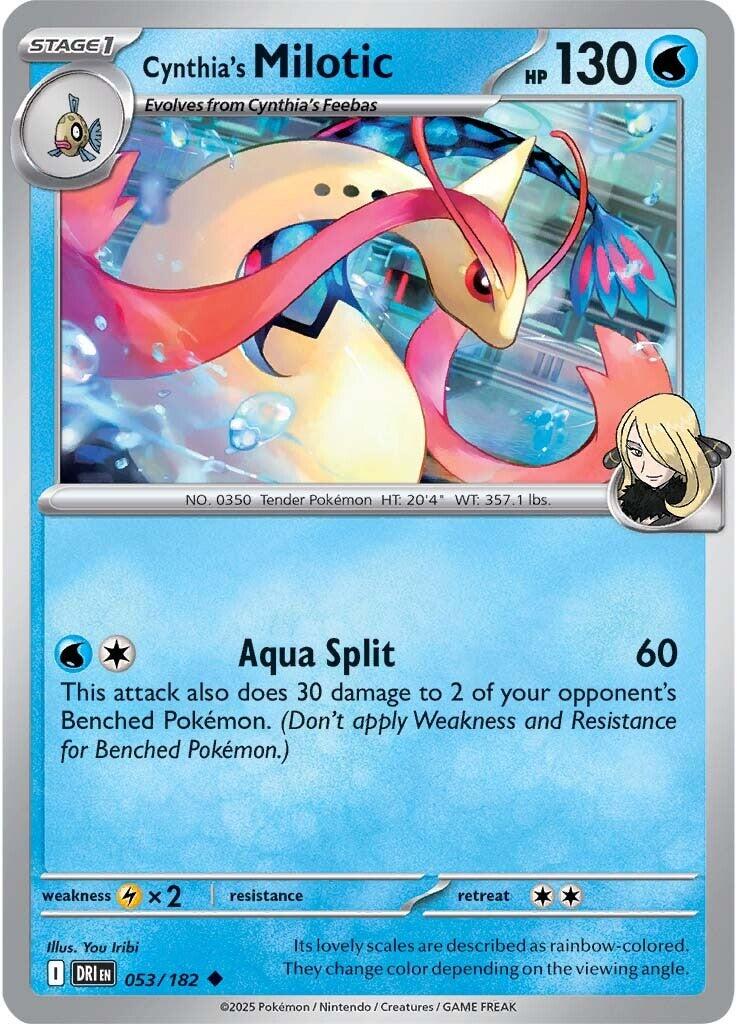 Cynthia's Milotic (053/182) [Scarlet & Violet: Destined Rivals] | Anubis Games and Hobby