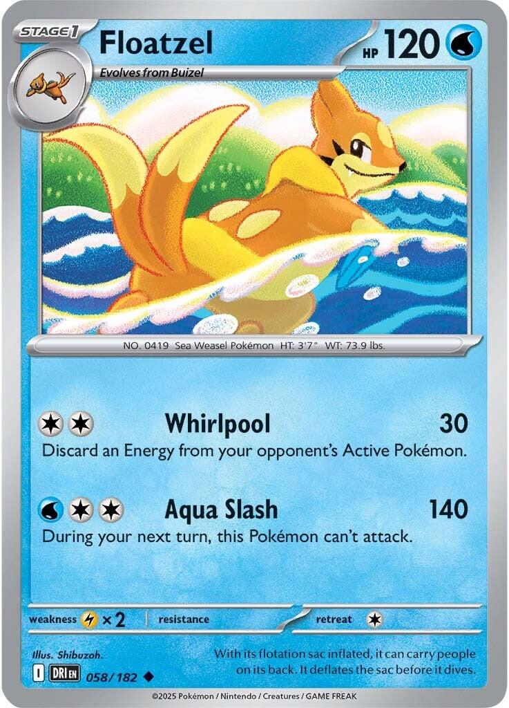 Floatzel (058/182) [Scarlet & Violet: Destined Rivals] | Anubis Games and Hobby