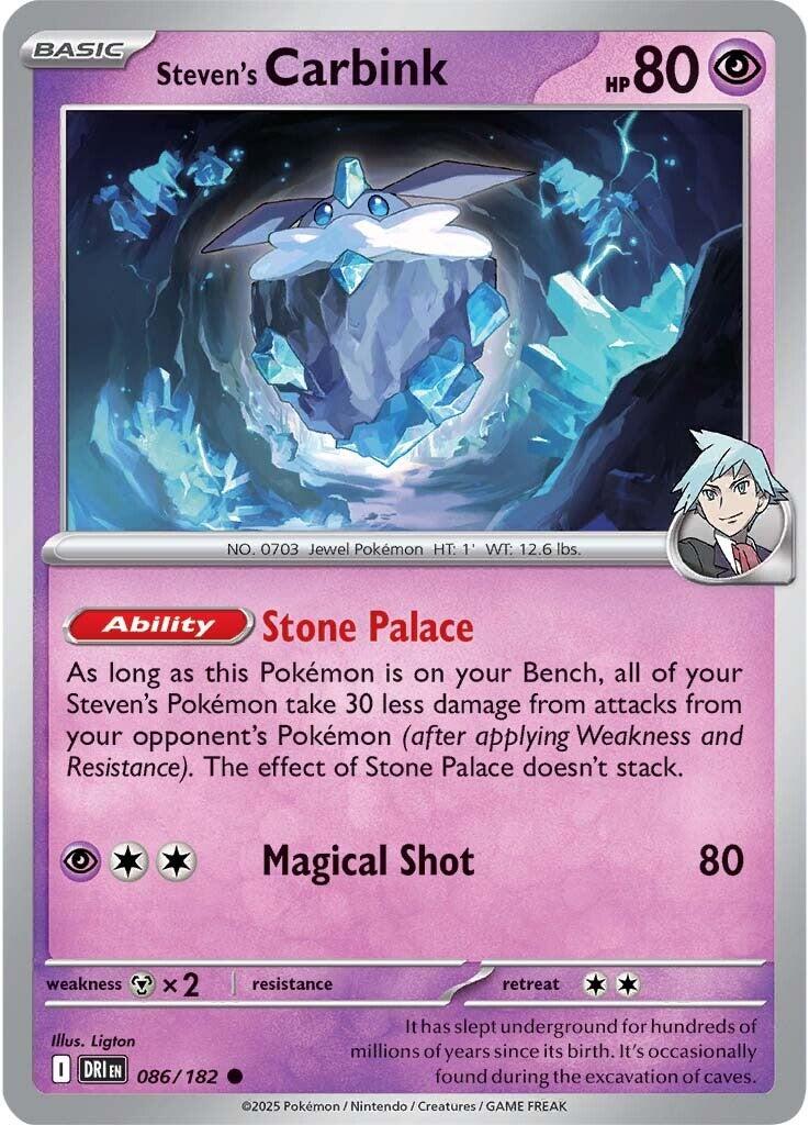 Steven's Carbink (086/182) [Scarlet & Violet: Destined Rivals] | Anubis Games and Hobby