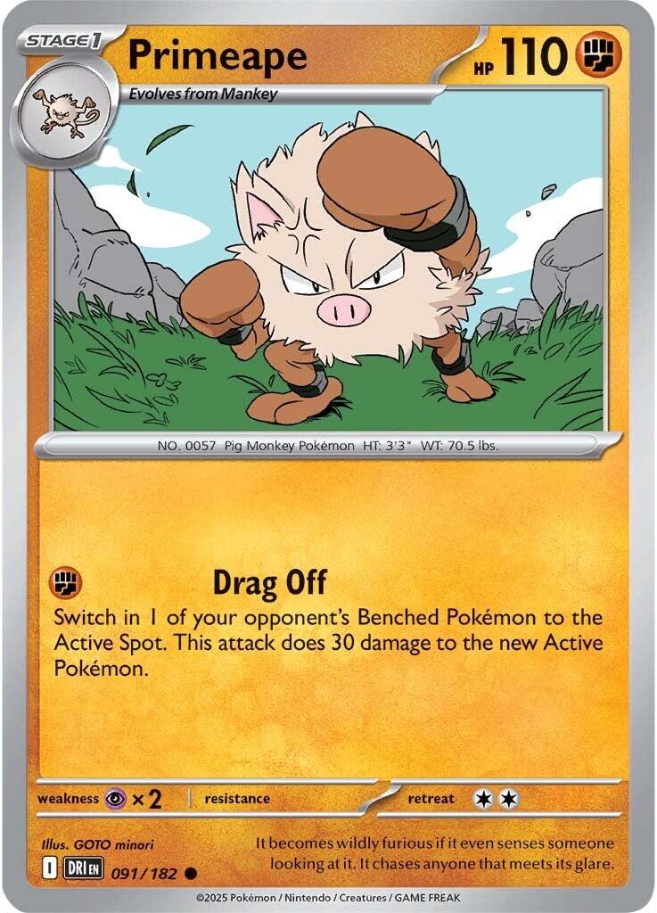 Primeape (091/182) [Scarlet & Violet: Destined Rivals] | Anubis Games and Hobby