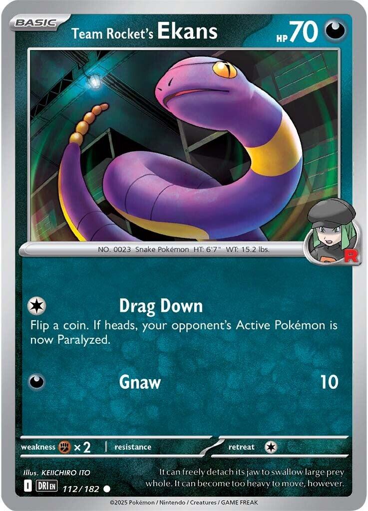 Team Rocket's Ekans (112/182) [Scarlet & Violet: Destined Rivals] | Anubis Games and Hobby