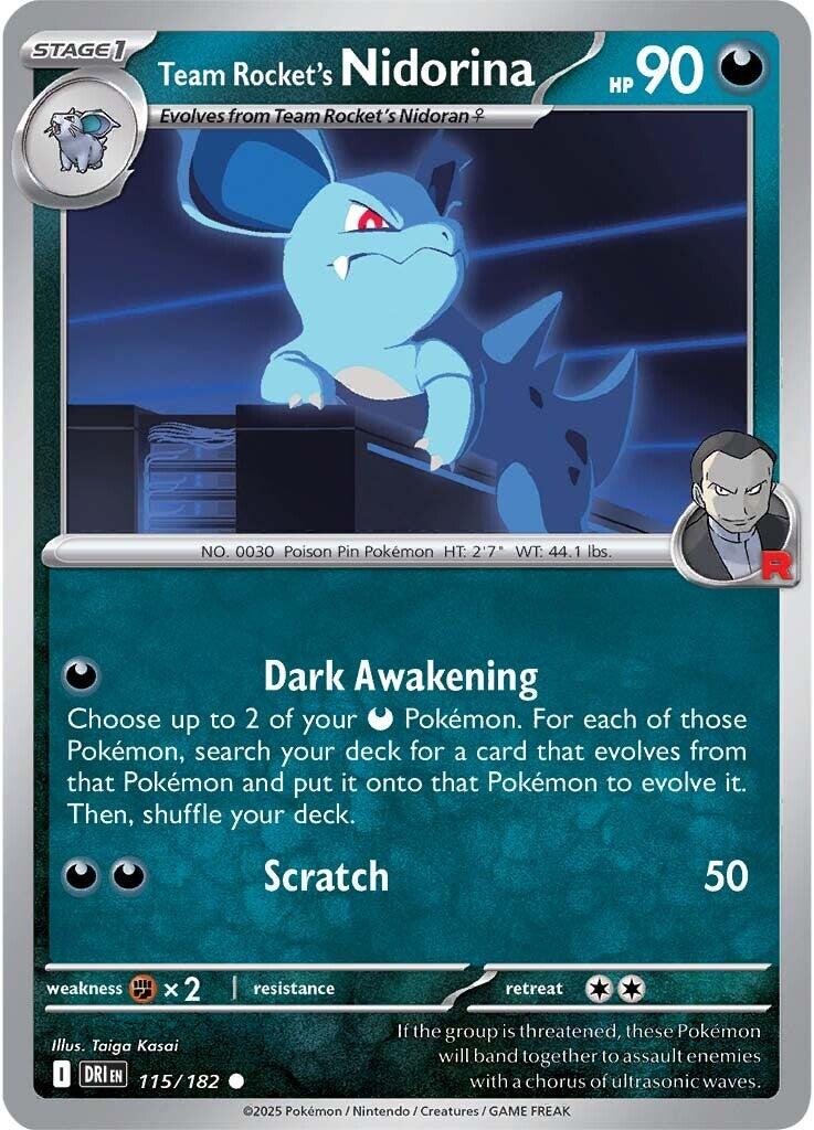 Team Rocket's Nidorina (115/182) [Scarlet & Violet: Destined Rivals] | Anubis Games and Hobby