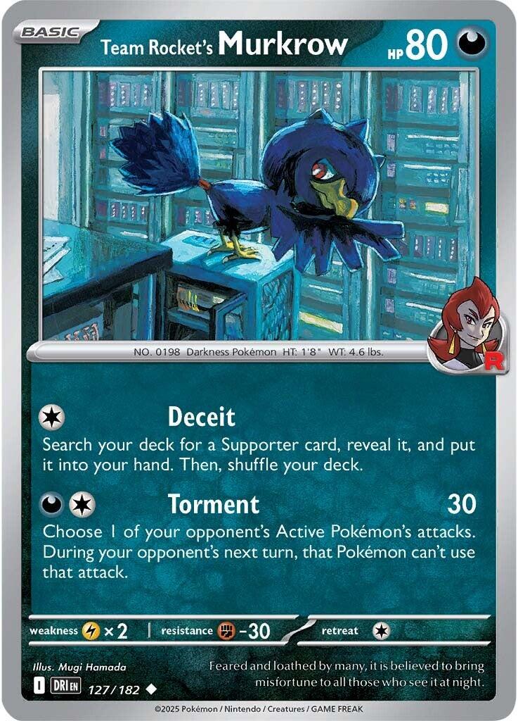Team Rocket's Murkrow (127/182) [Scarlet & Violet: Destined Rivals] | Anubis Games and Hobby