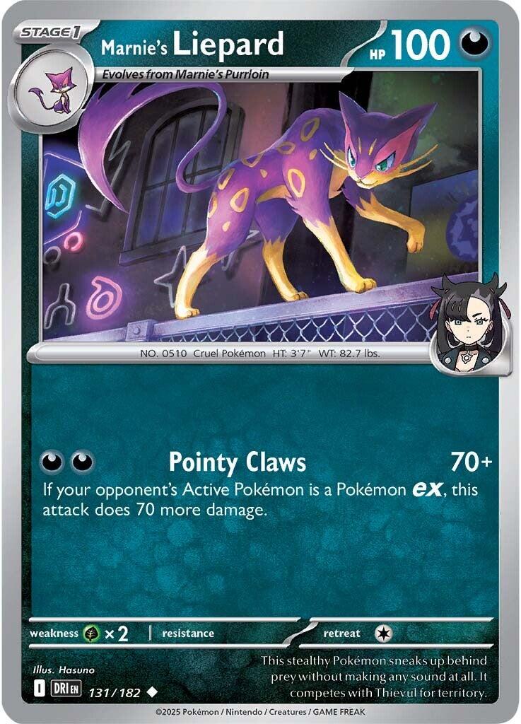 Marnie's Liepard (131/182) [Scarlet & Violet: Destined Rivals] | Anubis Games and Hobby
