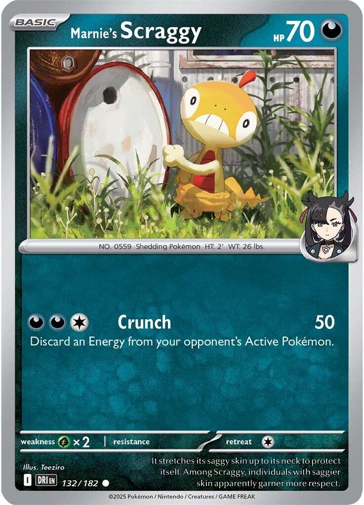 Marnie's Scraggy (132/182) [Scarlet & Violet: Destined Rivals] | Anubis Games and Hobby