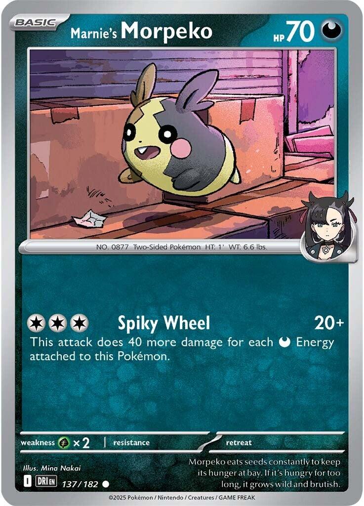 Marnie's Morpeko (137/182) [Scarlet & Violet: Destined Rivals] | Anubis Games and Hobby