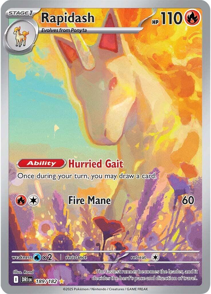Rapidash (189/182) [Scarlet & Violet: Destined Rivals] | Anubis Games and Hobby