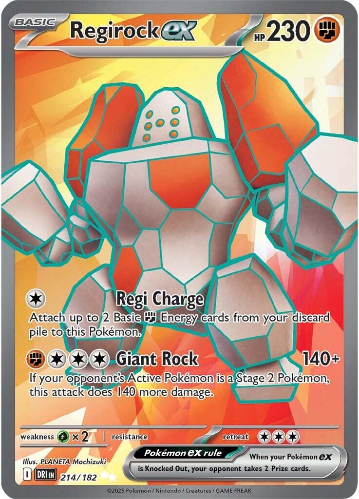 Regirock ex (214/182) [Scarlet & Violet: Destined Rivals] | Anubis Games and Hobby