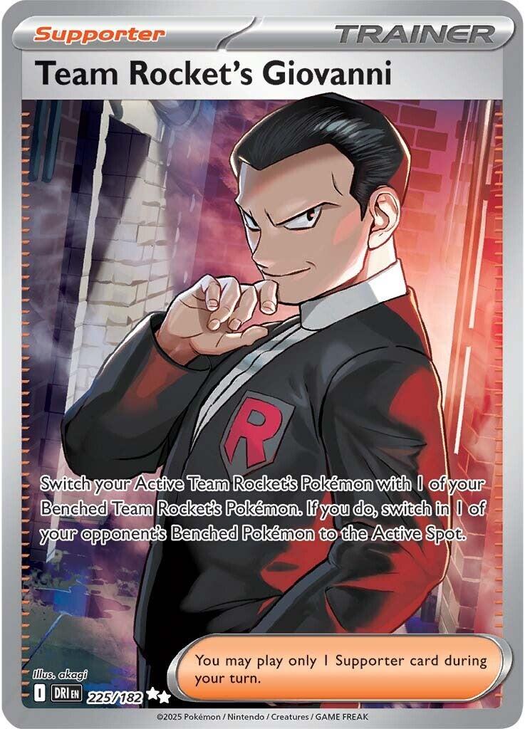 Team Rocket's Giovanni (225/182) [Scarlet & Violet: Destined Rivals] | Anubis Games and Hobby