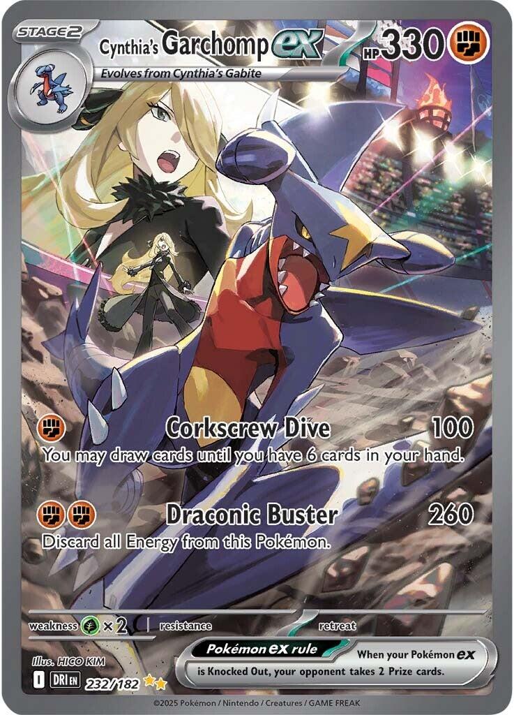Cynthia's Garchomp ex (232/182) [Scarlet & Violet: Destined Rivals] | Anubis Games and Hobby
