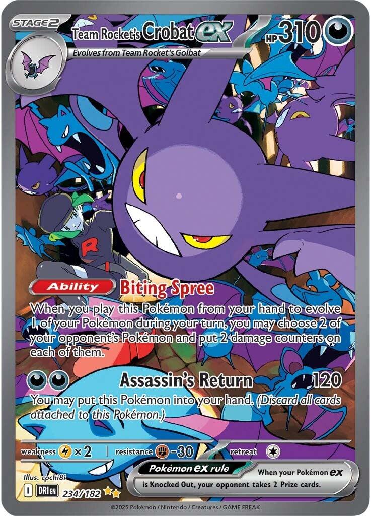 Team Rocket's Crobat ex (234/182) [Scarlet & Violet: Destined Rivals] | Anubis Games and Hobby