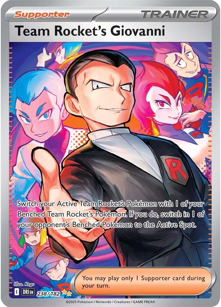 Team Rocket's Giovanni (238/182) [Scarlet & Violet: Destined Rivals] | Anubis Games and Hobby