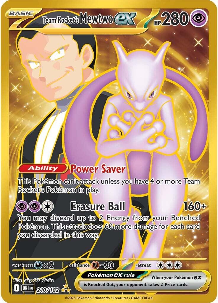 Team Rocket's Mewtwo ex (240/182) [Scarlet & Violet: Destined Rivals] | Anubis Games and Hobby