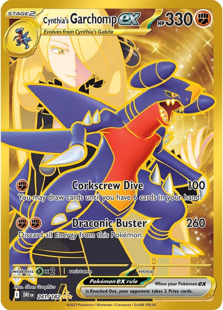 Cynthia's Garchomp ex (241/182) [Scarlet & Violet: Destined Rivals] | Anubis Games and Hobby