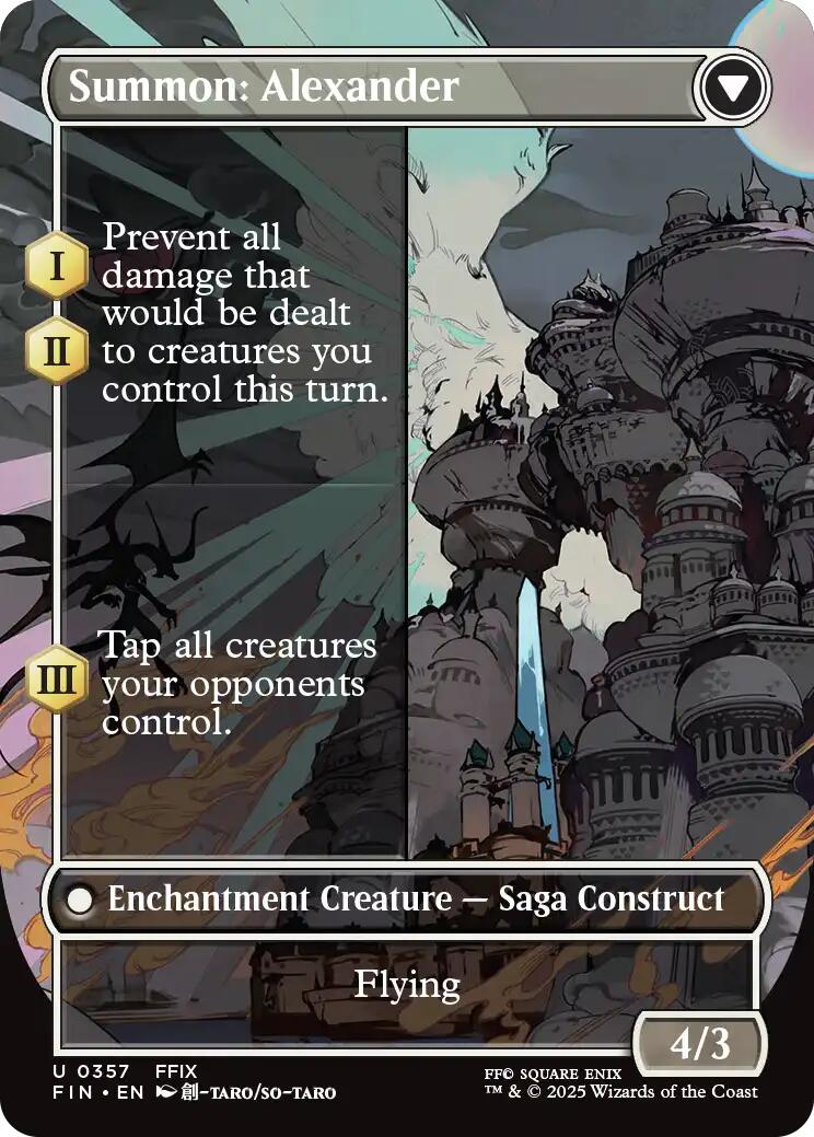 Crystal Fragments // Summon: Alexander (Borderless) [FINAL FANTASY] | Anubis Games and Hobby