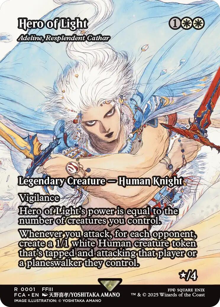 Hero of Light - Adeline, Resplendent Cathar (Showcase) [FINAL FANTASY : Through the Ages] | Anubis Games and Hobby