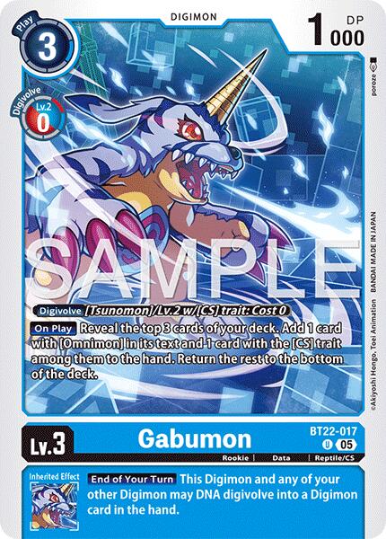 Gabumon [BT22-017] [Cyber Eden] | Anubis Games and Hobby