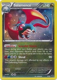 Salamence (8/20) (Cosmos Holo) (Blister Exclusive) [Black & White: Dragon Vault] | Anubis Games and Hobby