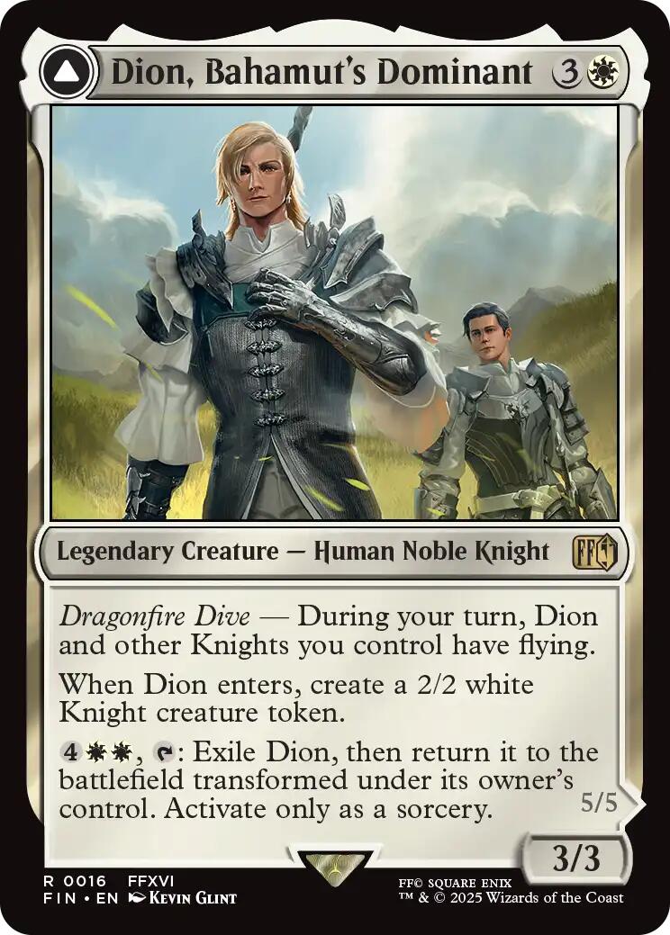 Dion, Bahamut's Dominant // Bahamut, Warden of Light [FINAL FANTASY] | Anubis Games and Hobby