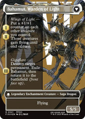 Dion, Bahamut's Dominant // Bahamut, Warden of Light (Borderless) (Surge Foil) [FINAL FANTASY] | Anubis Games and Hobby