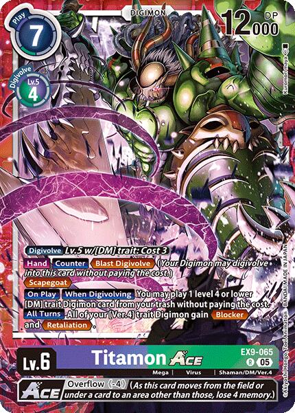 Titamon ACE [EX9-065] [Versus Monsters] | Anubis Games and Hobby