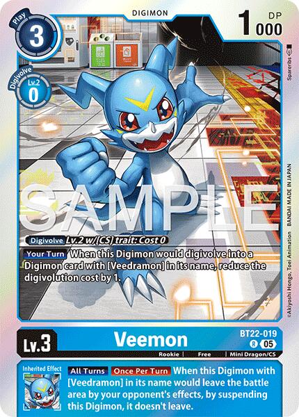 Veemon [BT22-019] [Cyber Eden] | Anubis Games and Hobby