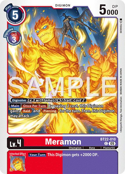 Meramon [BT22-010] [Cyber Eden] | Anubis Games and Hobby