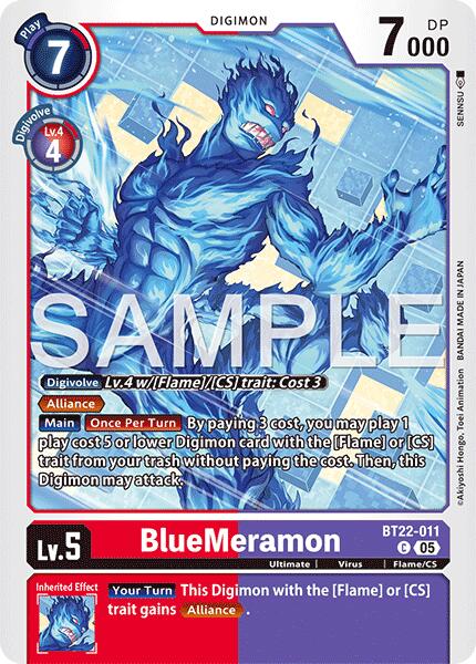BlueMeramon [BT22-011] [Cyber Eden] | Anubis Games and Hobby