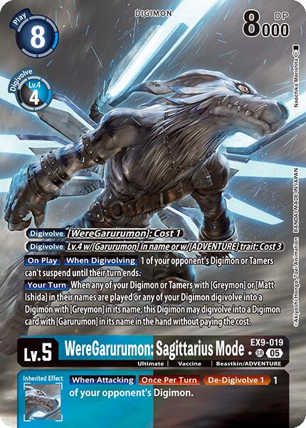WereGarurumon: Sagittarius Mode [EX9-019] (Alternate Art) [Versus Monsters] | Anubis Games and Hobby