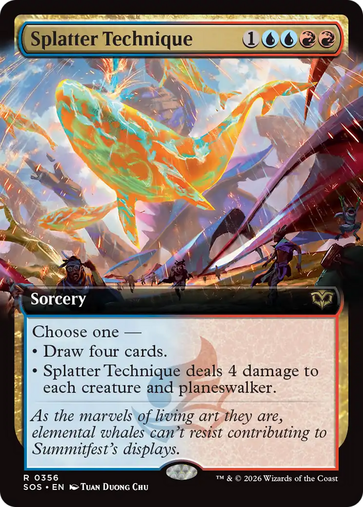 Splatter Technique (Extended Art) [Secrets of Strixhaven] | Anubis Games and Hobby