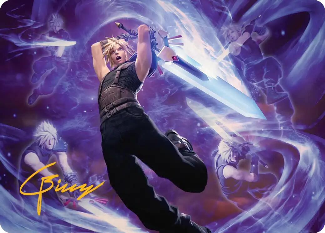 Cloud's Limit Break Art Card (Gold-Stamped Signature) [FINAL FANTASY Art Series] | Anubis Games and Hobby