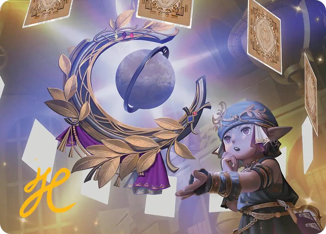 Astrologian's Planisphere Art Card (Gold-Stamped Signature) [FINAL FANTASY Art Series] | Anubis Games and Hobby