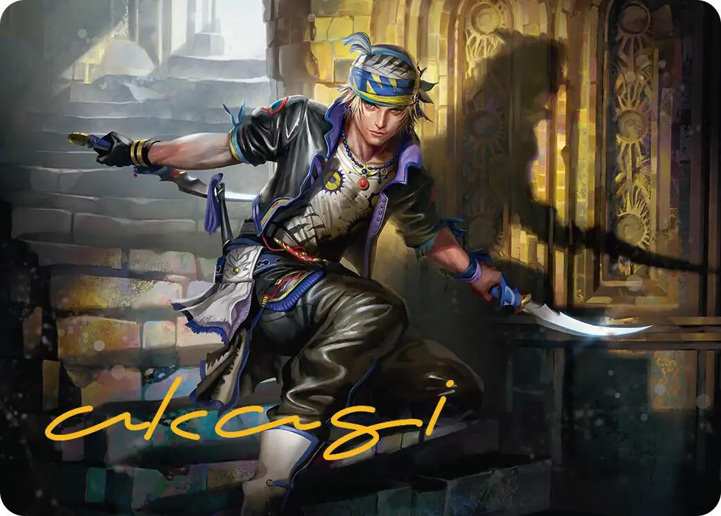 Locke Cole Art Card (Gold-Stamped Signature) [FINAL FANTASY Art Series] | Anubis Games and Hobby