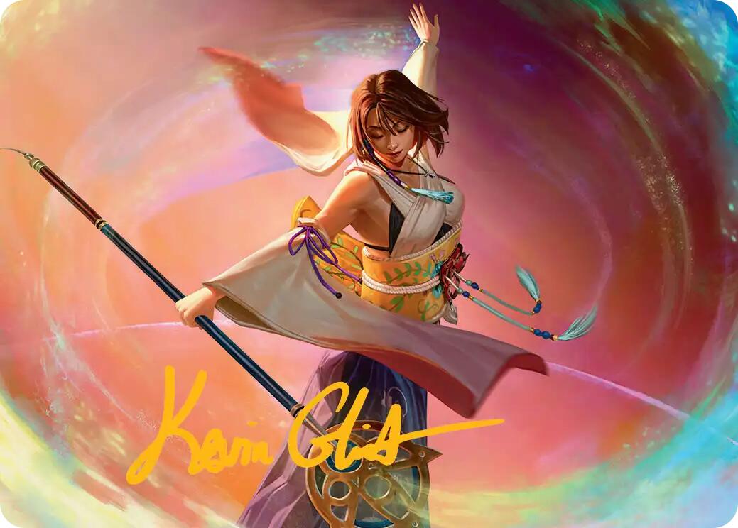 Yuna, Grand Summoner Art Card (Gold-Stamped Signature) [FINAL FANTASY Art Series] | Anubis Games and Hobby
